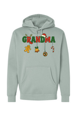 Light green Christmas hoodie with 