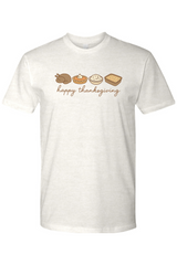 Light cream Thanksgiving t-shirt with 