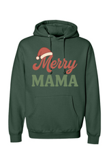Dark green Christmas hoodie with 