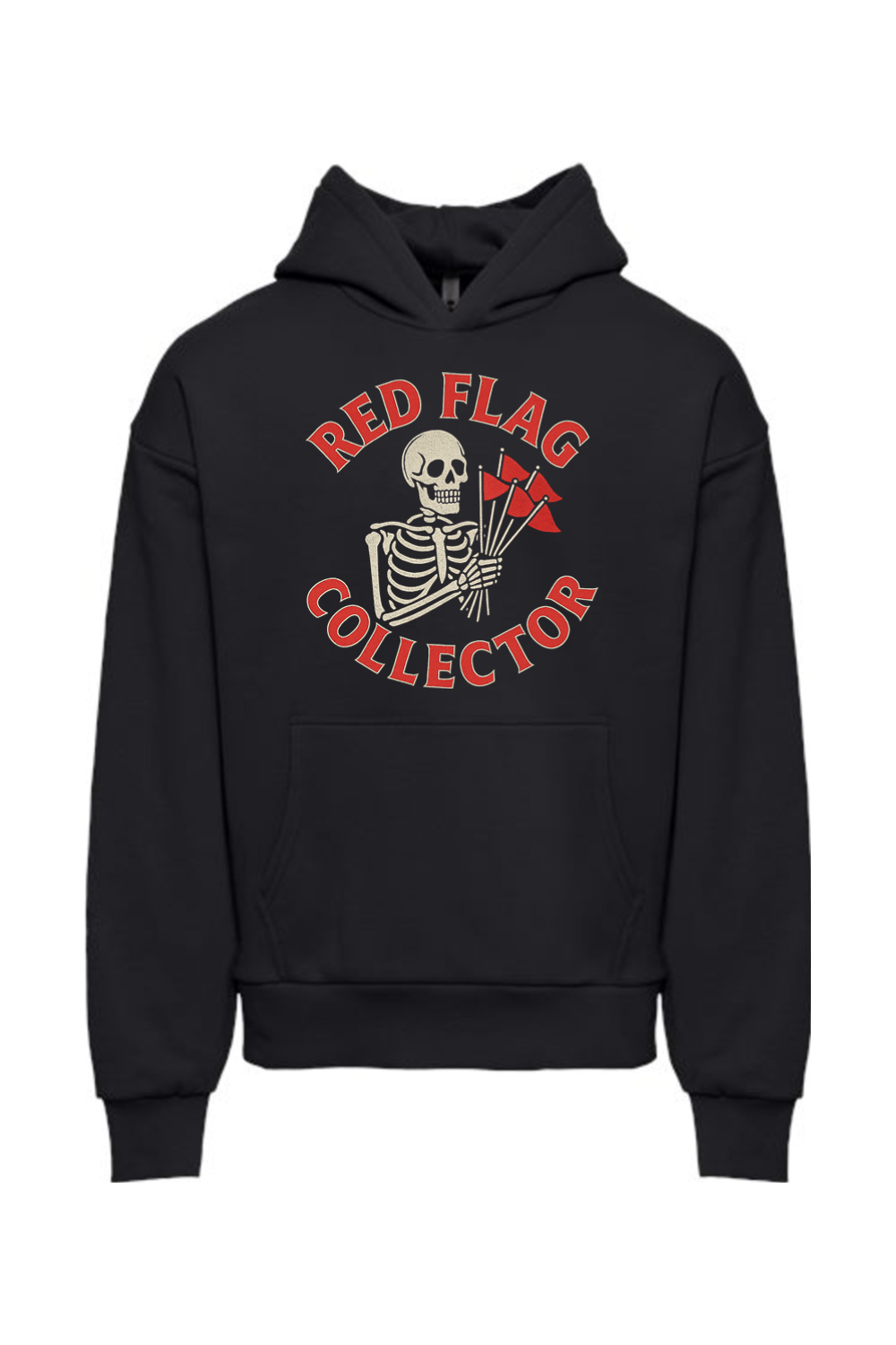 Red Flag Collector Skeleton Hoodie