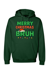 Dark green Christmas hoodie with 