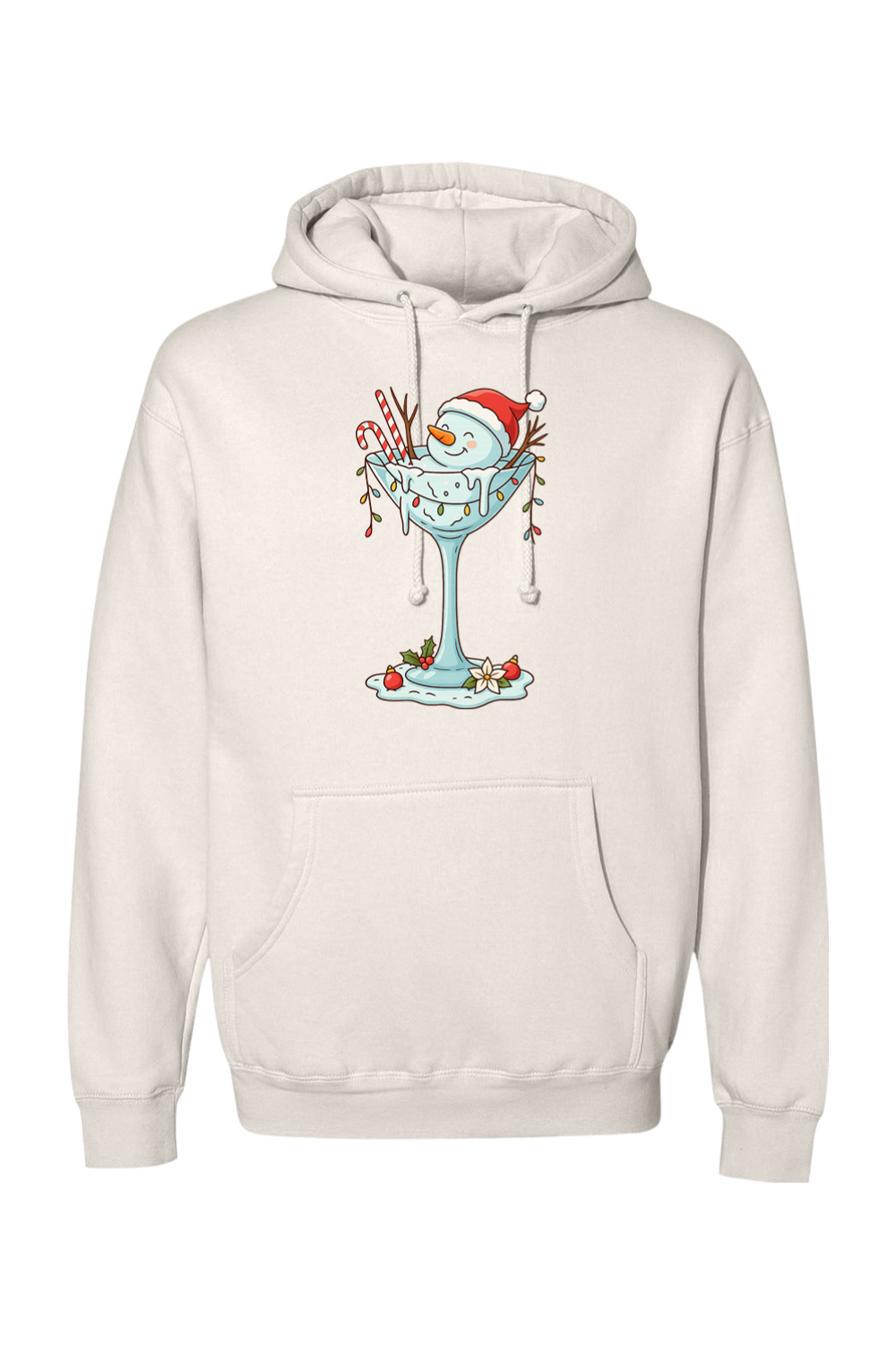 Melted Martini Snowman Hoodie