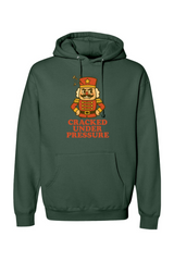 Green vintage Christmas hoodie with 