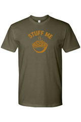 Olive green Thanksgiving t-shirt with 