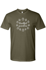 Olive green Thanksgiving t-shirt with 