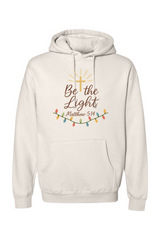 Beige Christmas hoodie with 