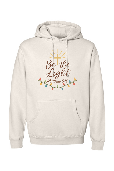 Beige Christmas hoodie with 
