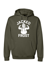 Olive green Christmas hoodie with 