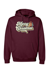Maroon Christmas hoodie with 