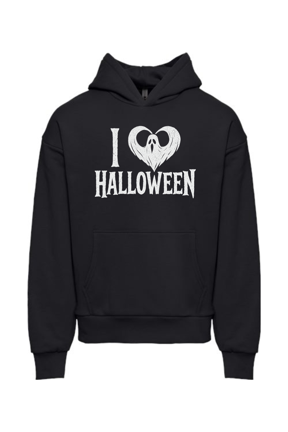 I Love Halloween Ghost Hoodie