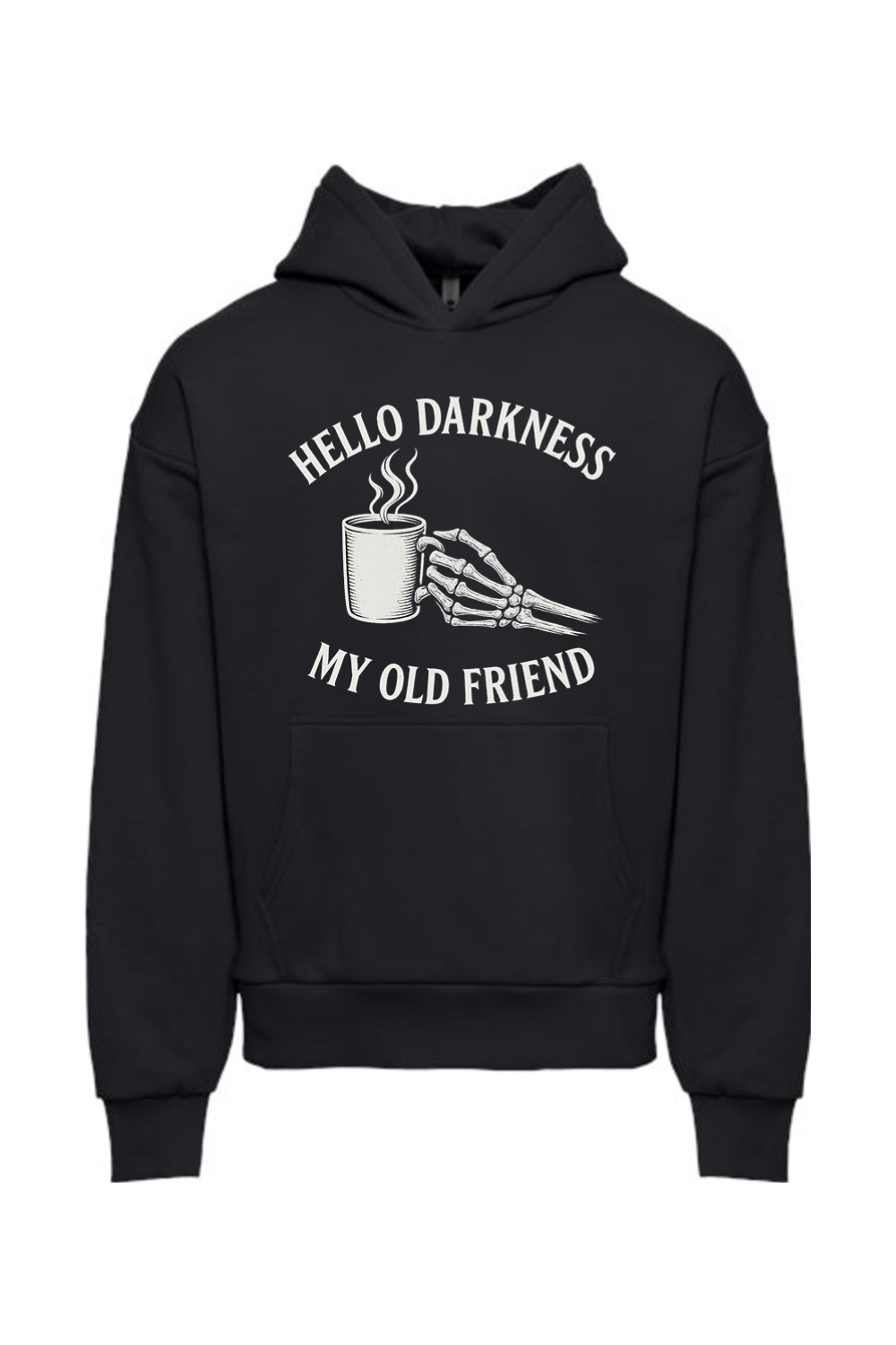 Hello Darkness Coffee Skeleton Hoodie