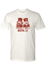 Light cream funny Christmas t-shirt with 