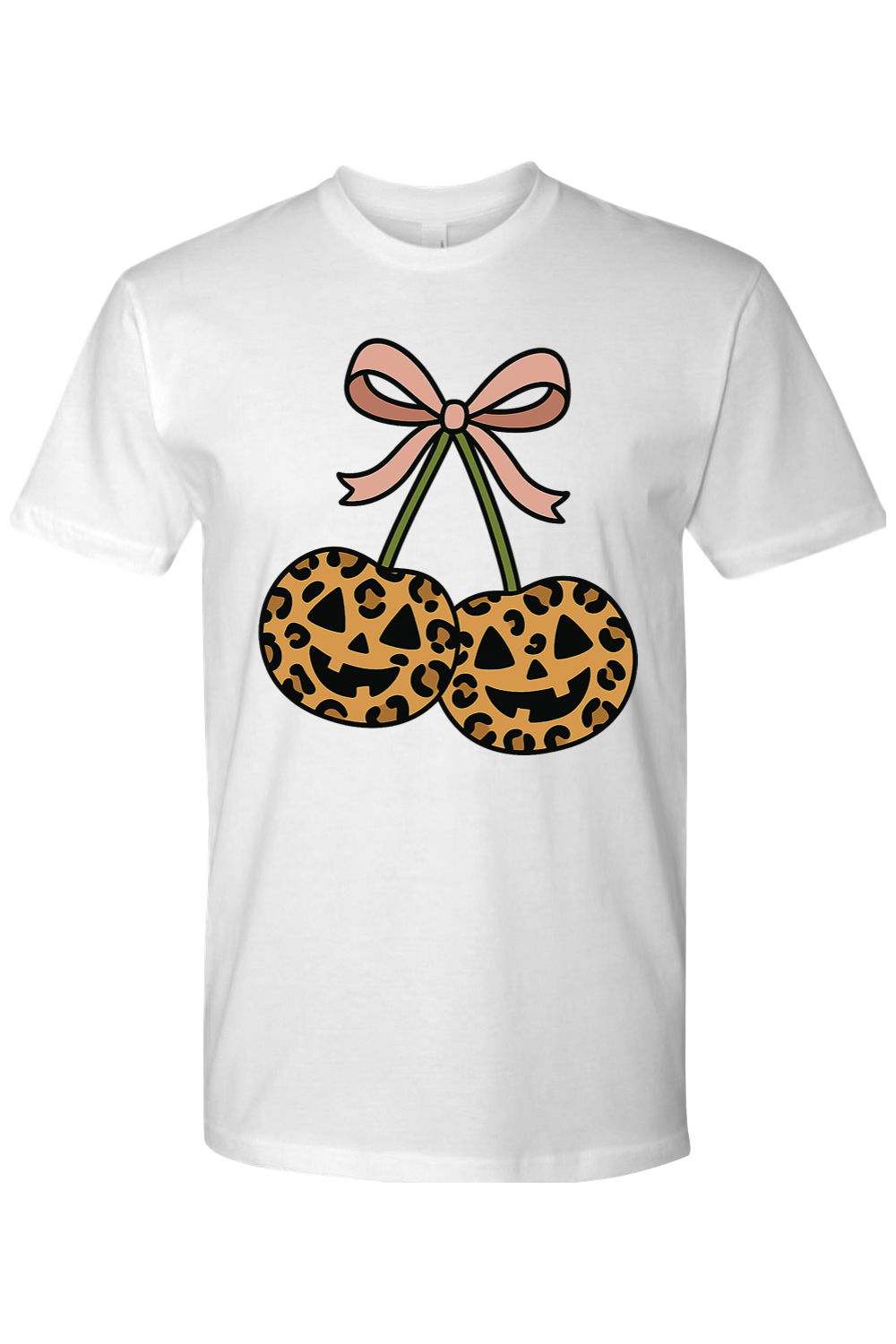 Leopard Cherry Jack-o-Lantern T-Shirt