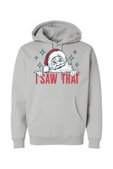 Gray Christmas hoodie with 
