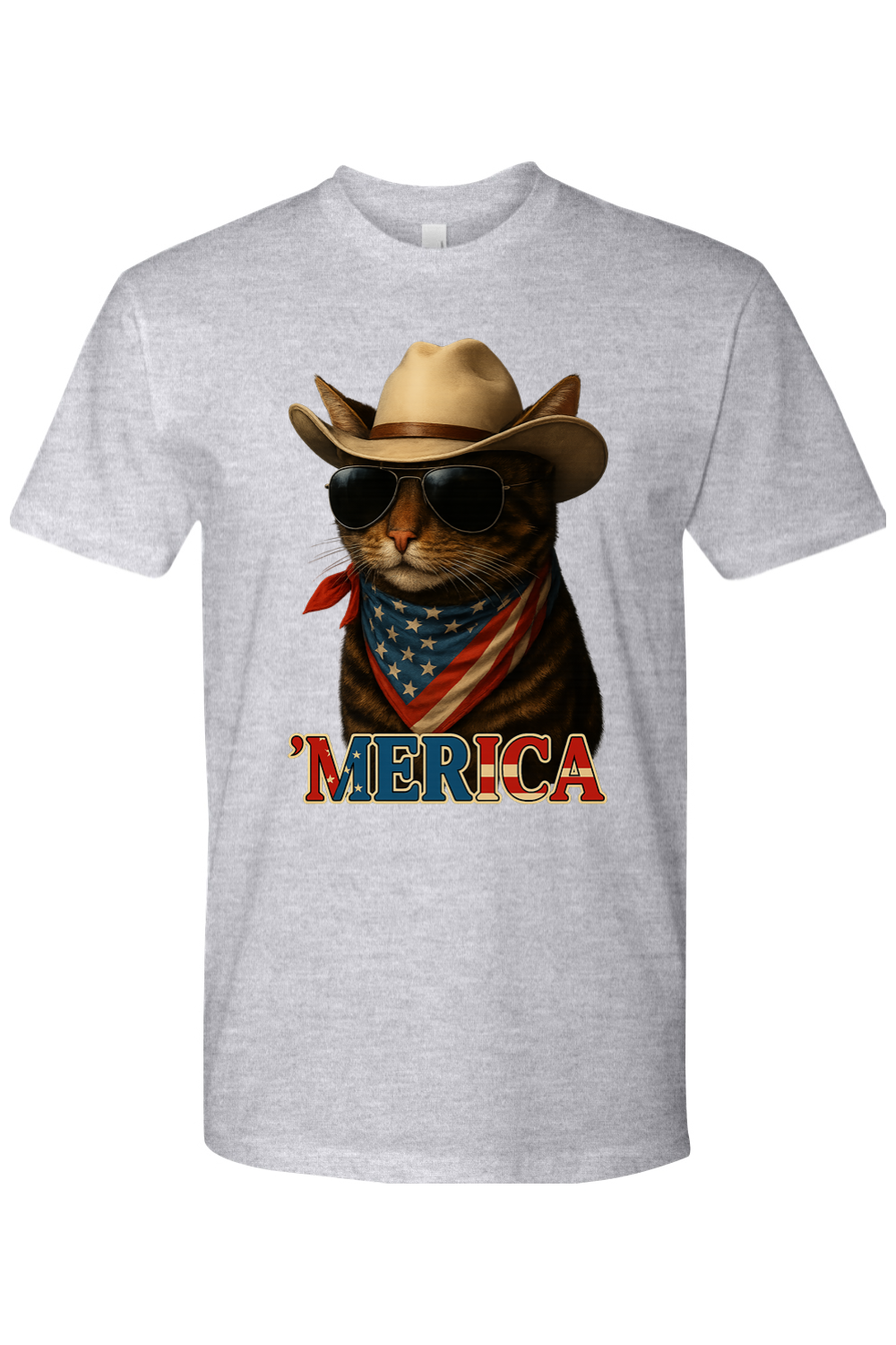 'Merica Cowboy Cat T-Shirt
