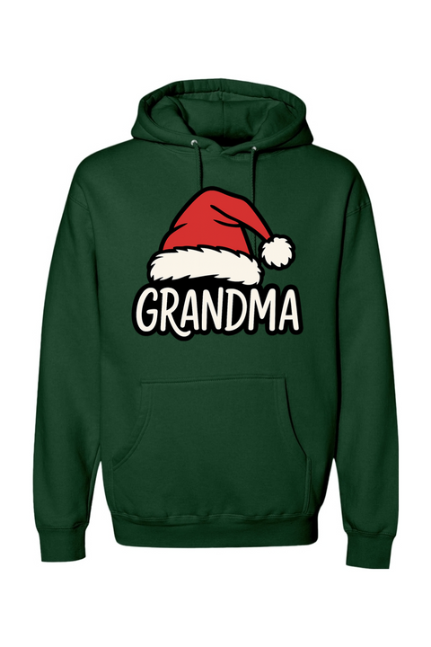 Dark green Christmas hoodie with 