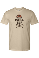 Dark beige Christmas t-shirt with 
