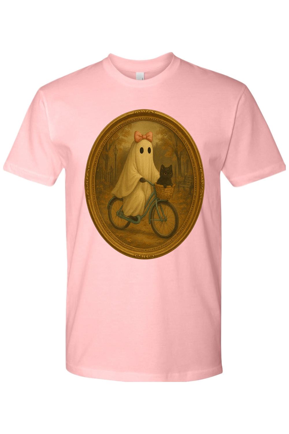 Girlie Ghost Fall Bike Ride T-Shirt