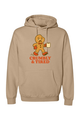 Dark beige vintage Christmas hoodie with 