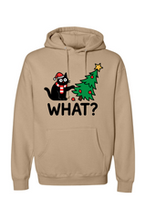 Dark beige Christmas hoodie with 