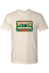 Cream vintage Christmas t-shirt with 
