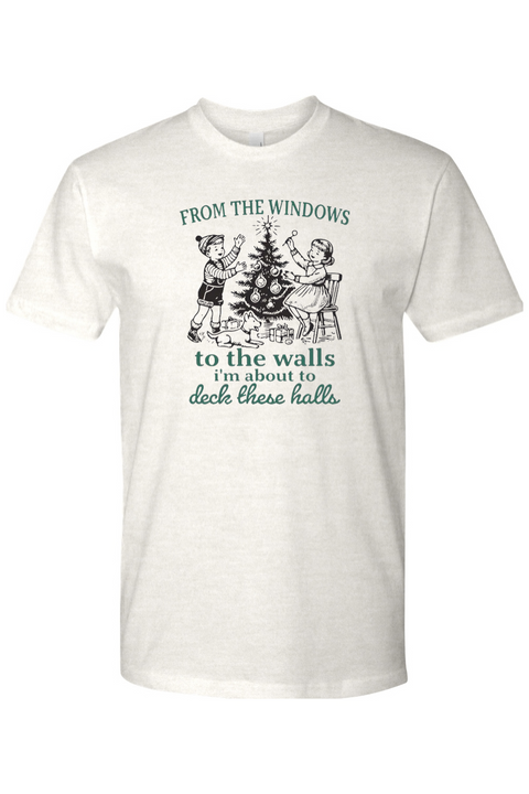 Light cream Christmas t-shirt with 