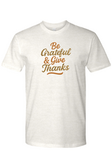 Light cream Thanksgiving t-shirt with 