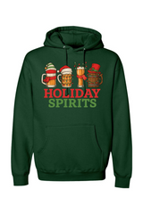 Dark green Christmas hoodie with 