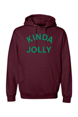 Maroon Christmas hoodie with 