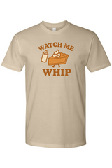 Dark sand beige Thanksgiving t-shirt with 