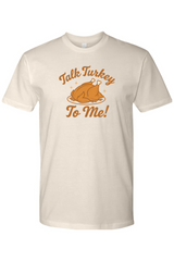 Cream beige Christmas t-shirt with 