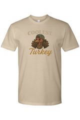 Dark beige Thanksgiving t-shirt with 
