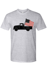 Vintage Truck US Flag T-Shirt
