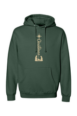 Green Christmas hoodie with 