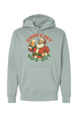 Light green Christmas hoodie with 