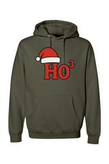 Olive green Christmas hoodie with 
