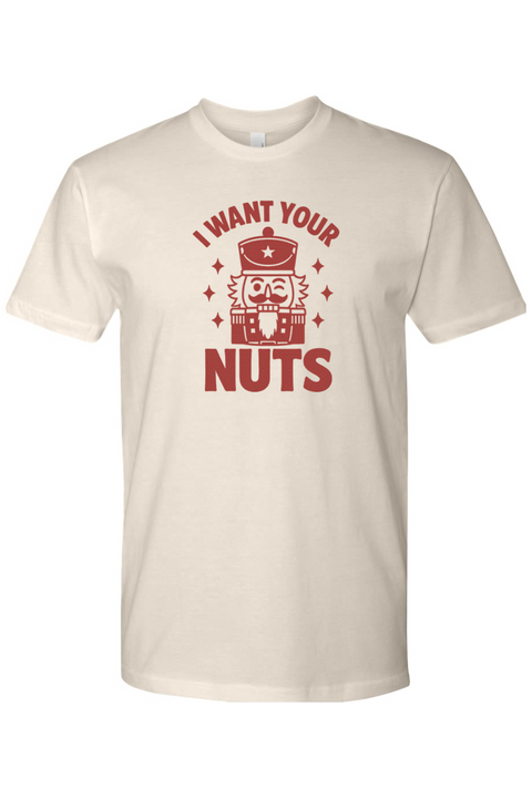 Beige funny Christmas t-shirt with 