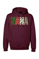 Maroon Christmas hoodie with 