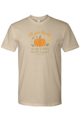 Dark beige Thanksgiving t-shirt with 