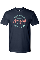 Navy blue Christmas t-shirt with 