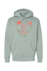 Light green Christmas hoodie with 