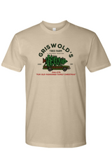 Dark beige Christmas t-shirt with 