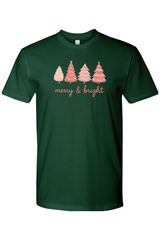 Dark green Christmas t-shirt with 