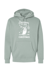 Light green Christmas hoodie with 