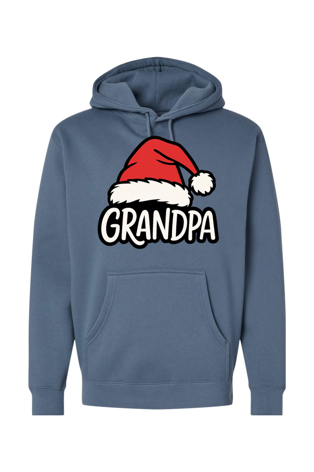 Grandpa Santa Hat Christmas Hoodie