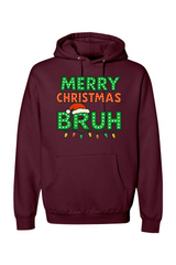 Maroon Christmas hoodie with 