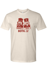 Cream funny Christmas t-shirt with 