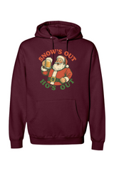 Maroon Christmas hoodie with 