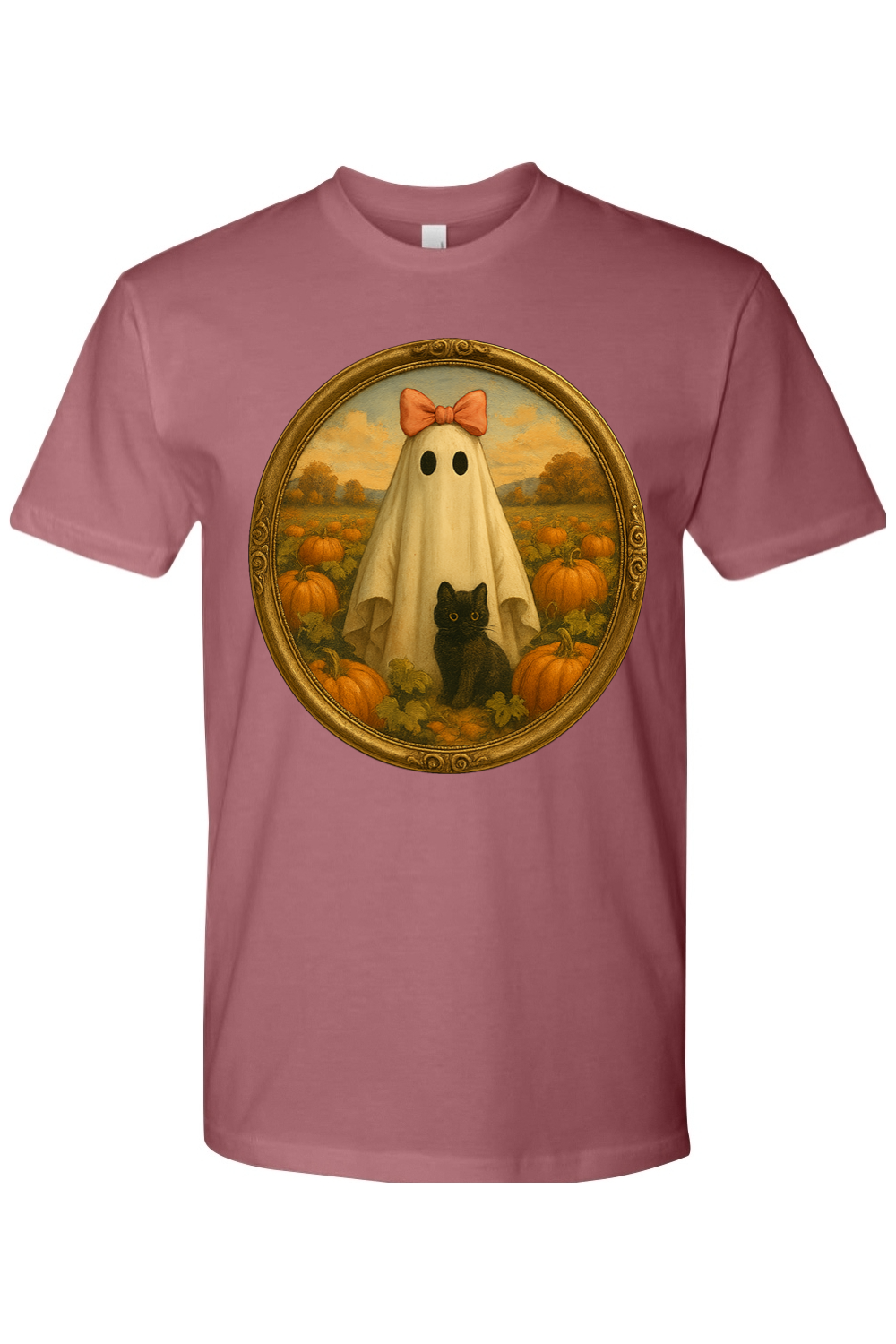 Girlie Ghost Pumpkin Patch T-Shirt