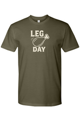 Olive green Thanksgiving t-shirt with 
